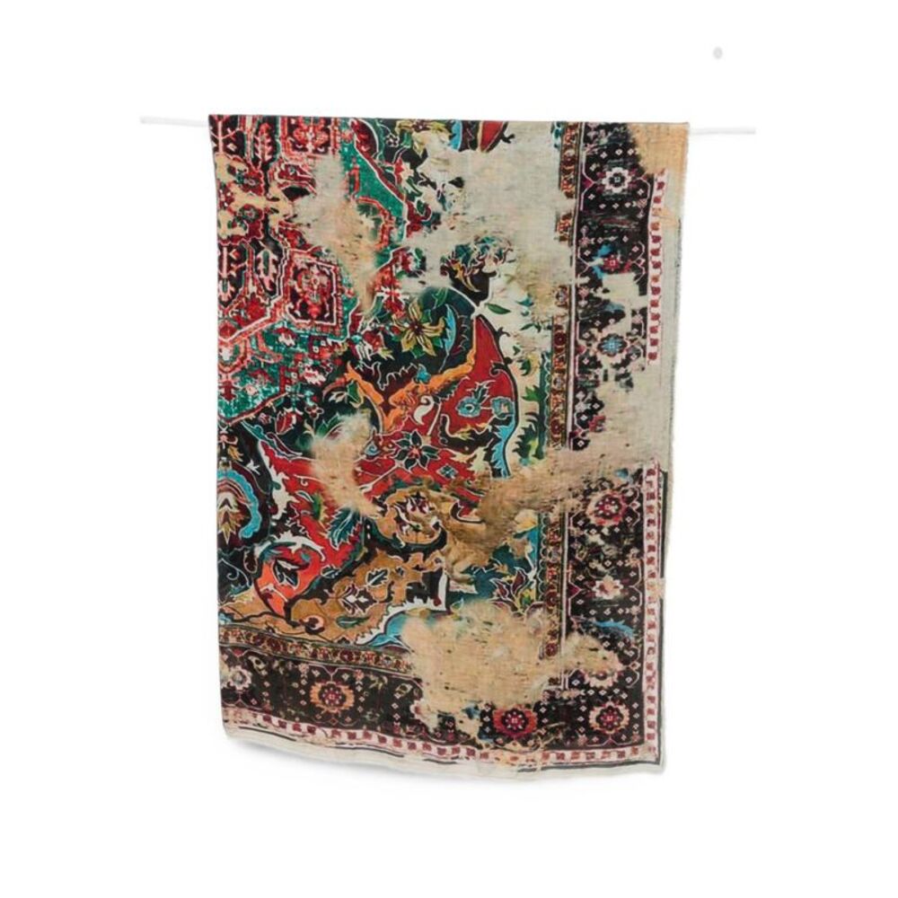 Faliero Sarti Women Beige Carpet Print Stole